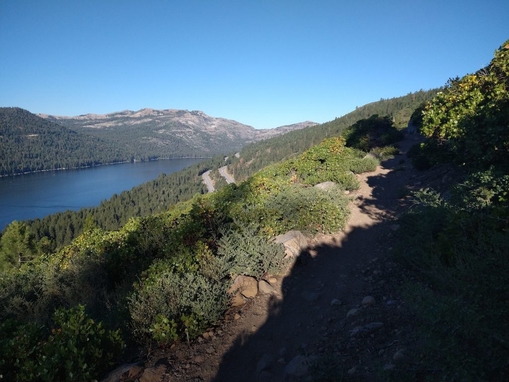 Donner Rim Trail on sunny summer day
