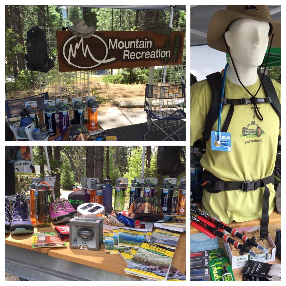 Mountain Recreation gear shop at a Bear Yuba Land Trust Event