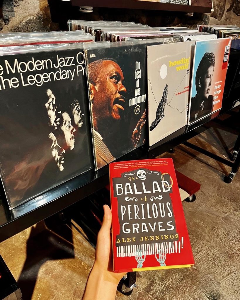 Classic out-of-print vinyl records inside Word After Word bookstore