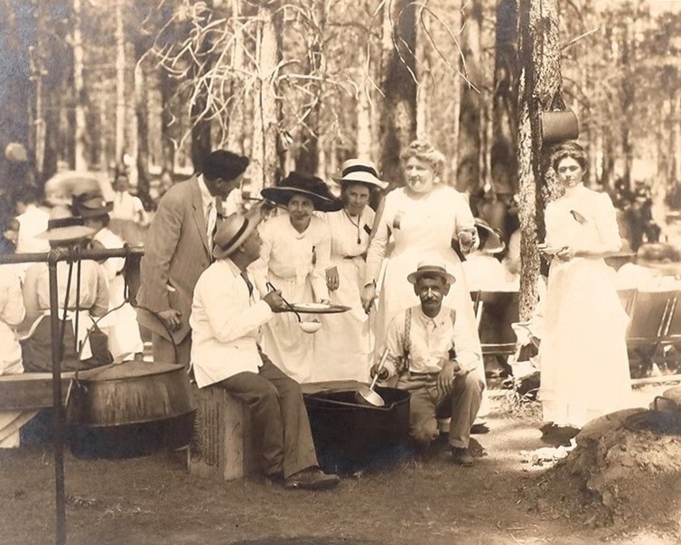 Miner's Picnic at Empire Mine during the late 19th Century