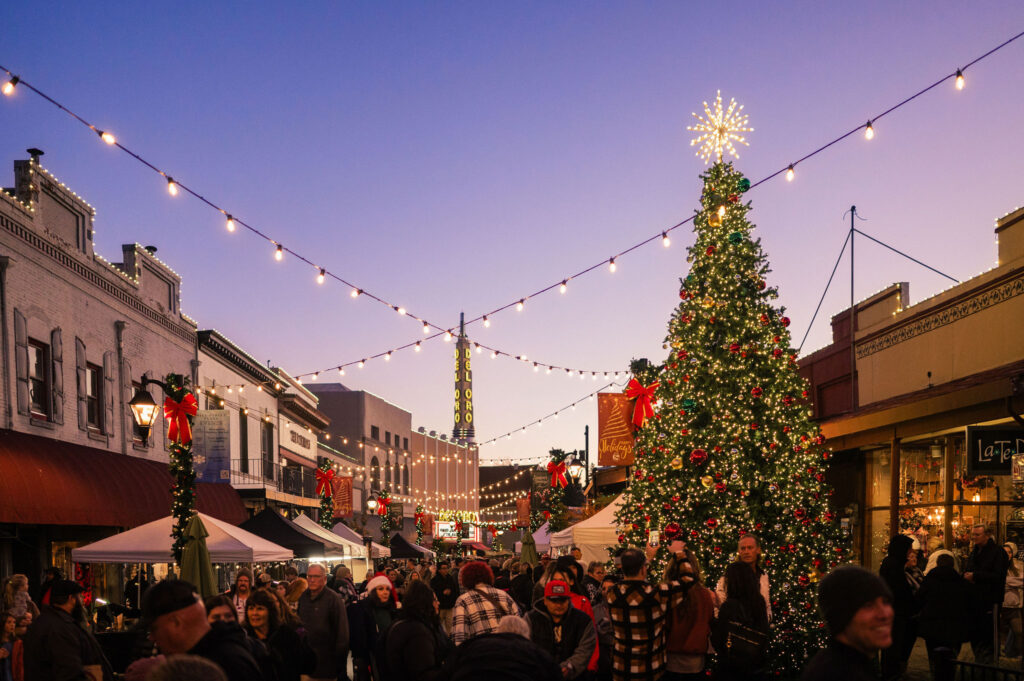 Mill Street decked in holiday faire during Cornish Christmas