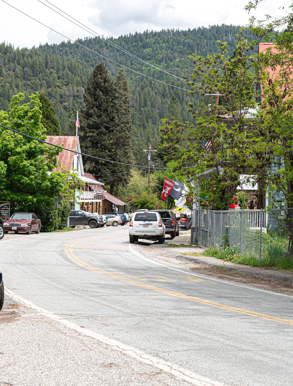 Driving into the little town of Washington California