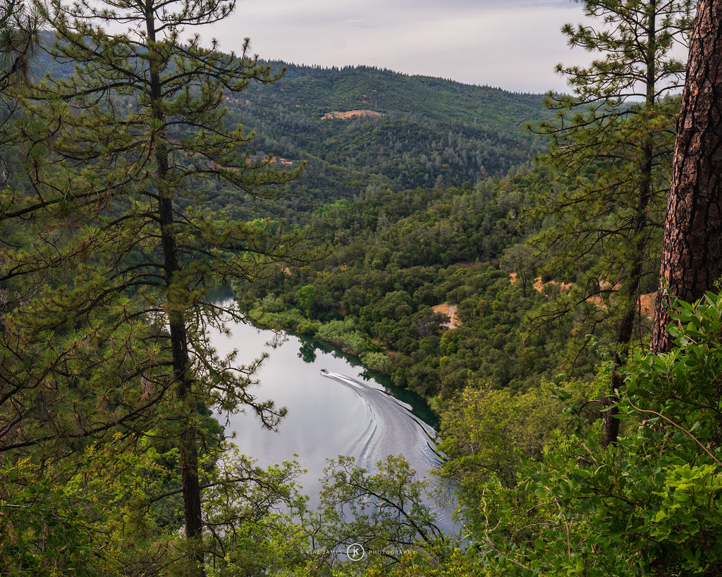 Birdseye view of Englebright Lake