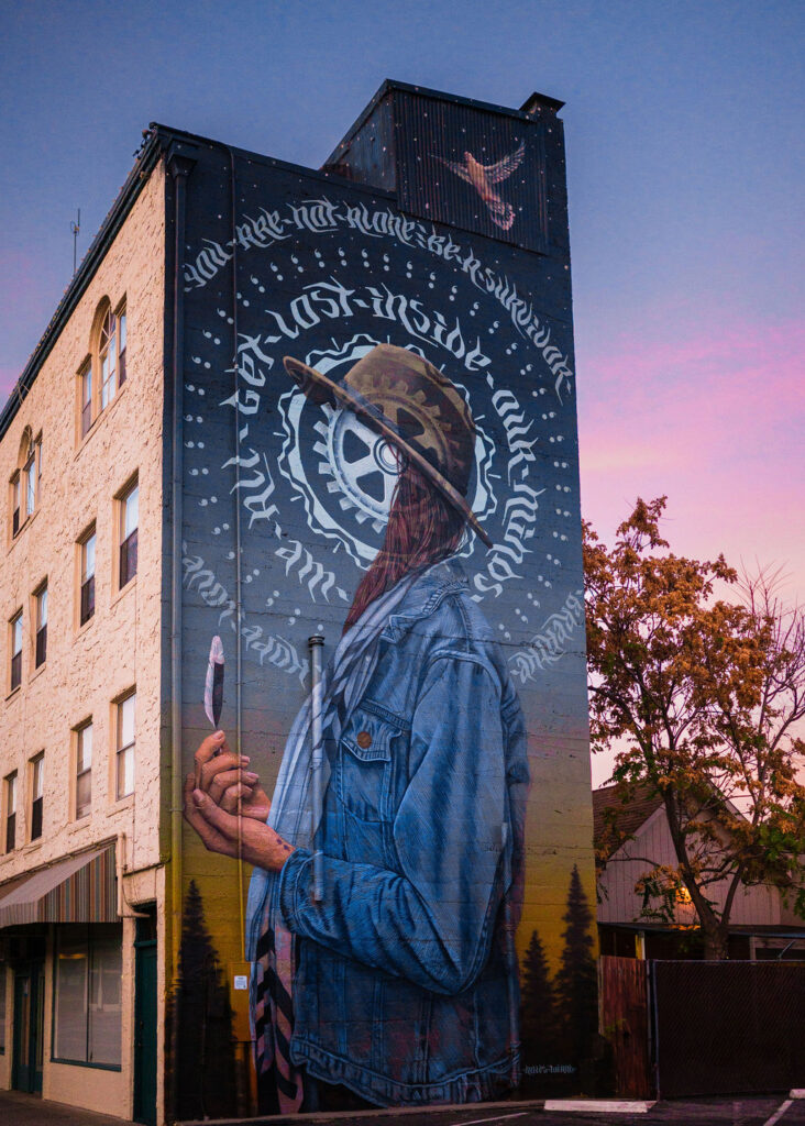 Mural in downtown Grass Valley California