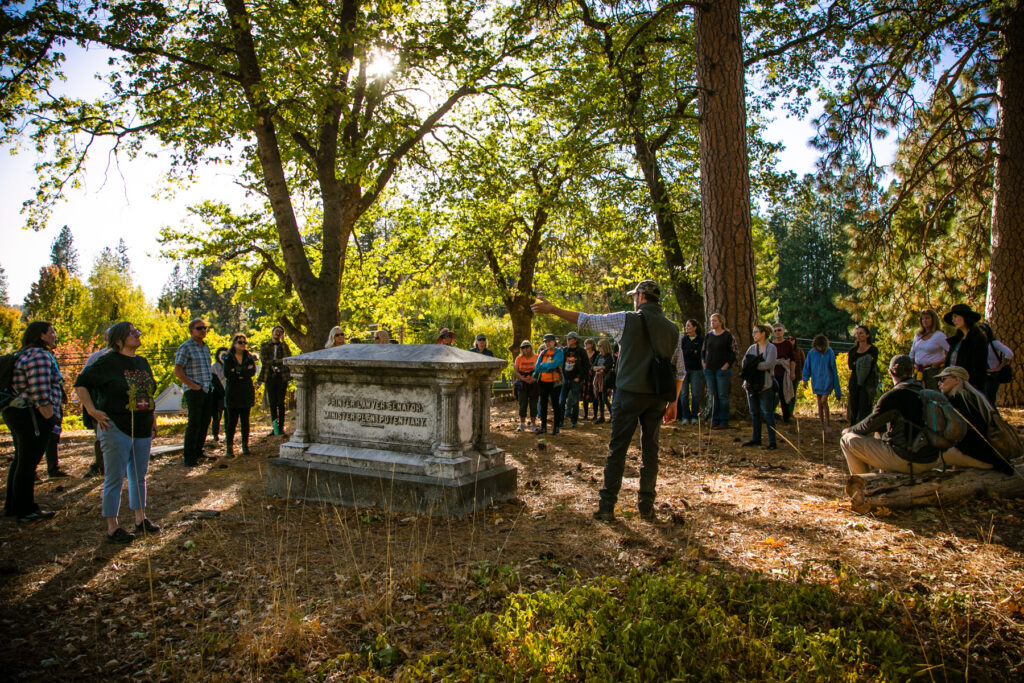 a guided cemetery tour in Nevada City California