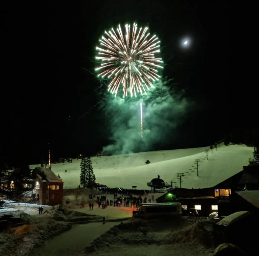 Tahoe Donner New Years Eve Event with Fireworks