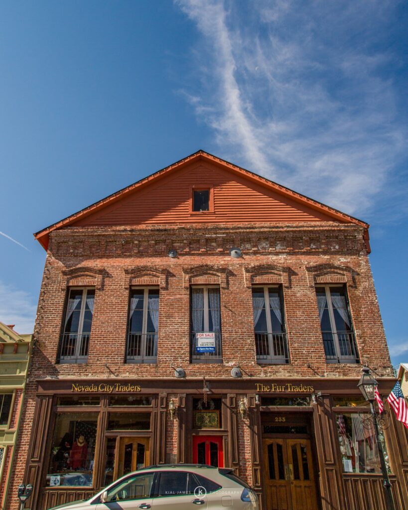 One of the oldest buildings in Nevada City California - the Flagg Building