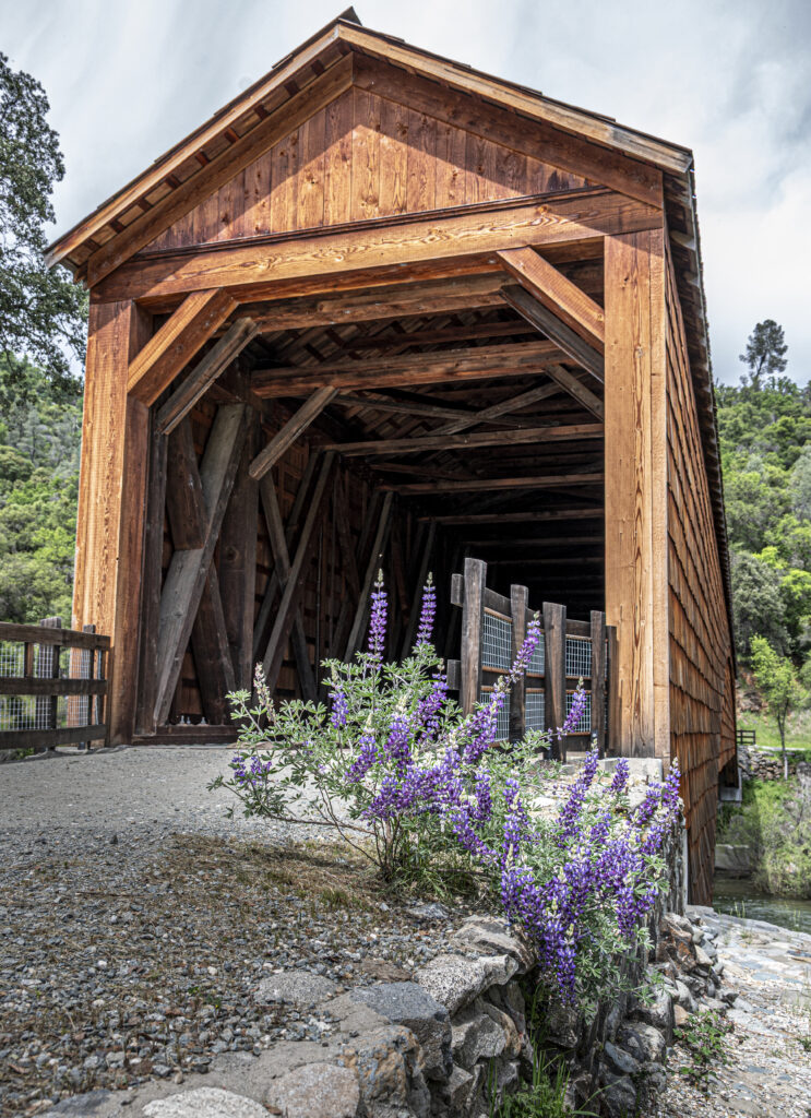 spring at the Historic Bridgeport Covered Bridge