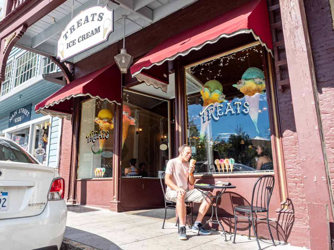 getting ice cream at Treats is one of the things to do in Summer in Nevada County