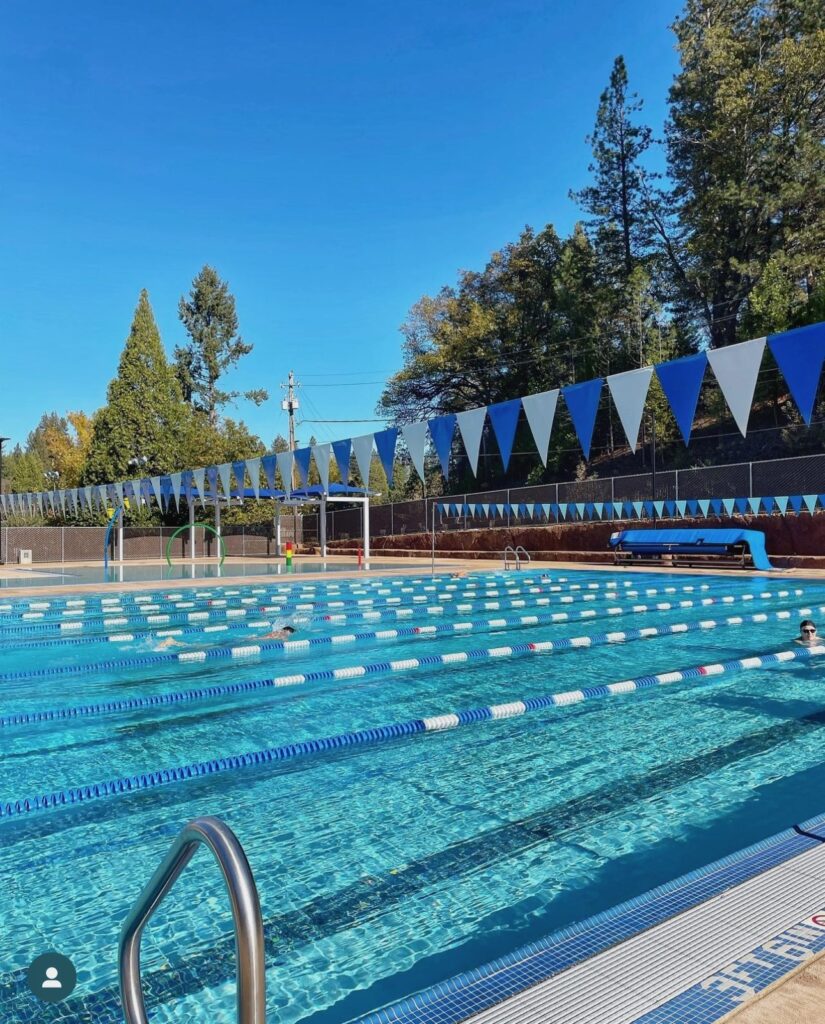 Memorial Park Pool on a hot summer's day