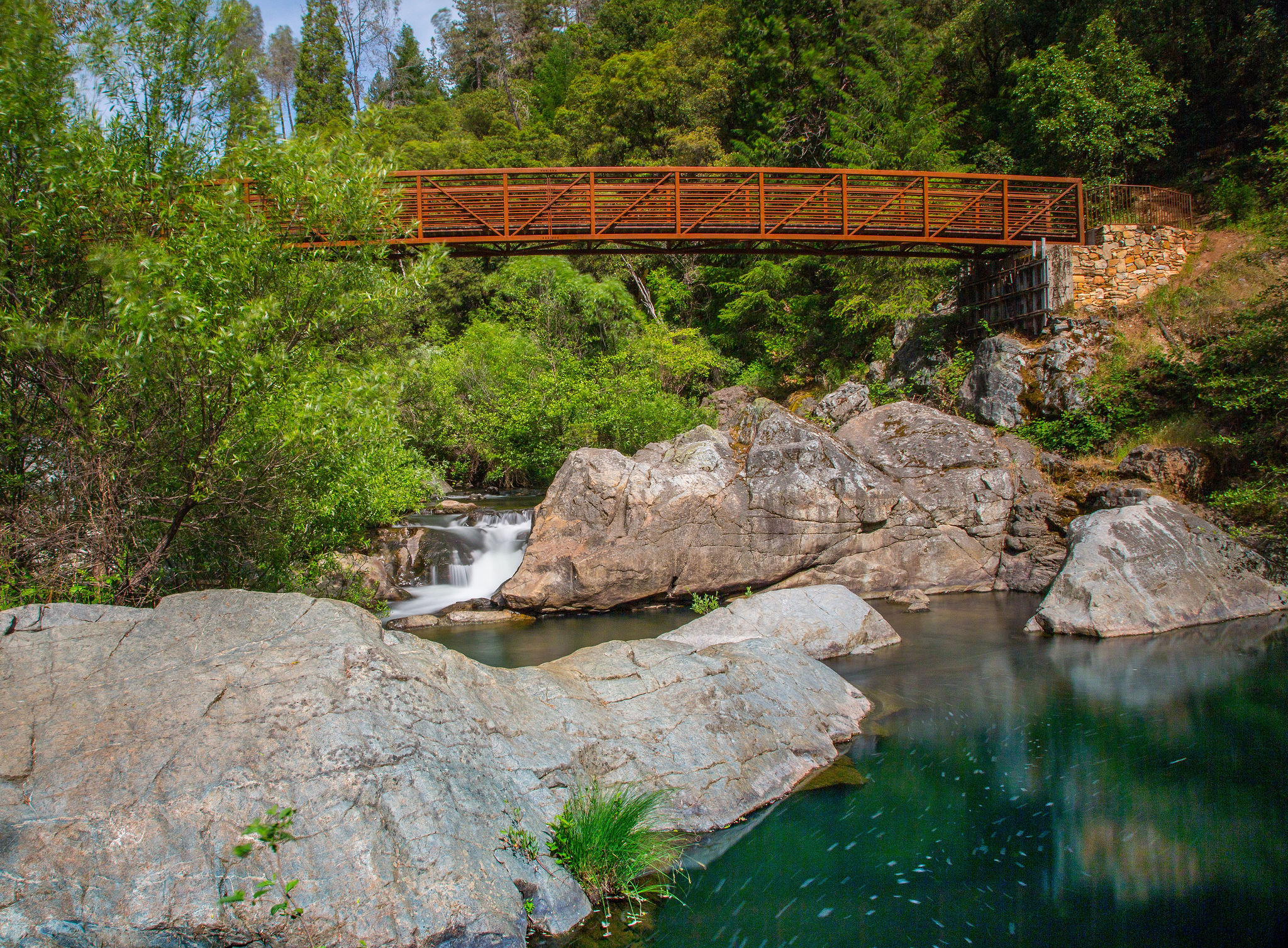 The Chinese tribute bridge on the Deer Creek Trail