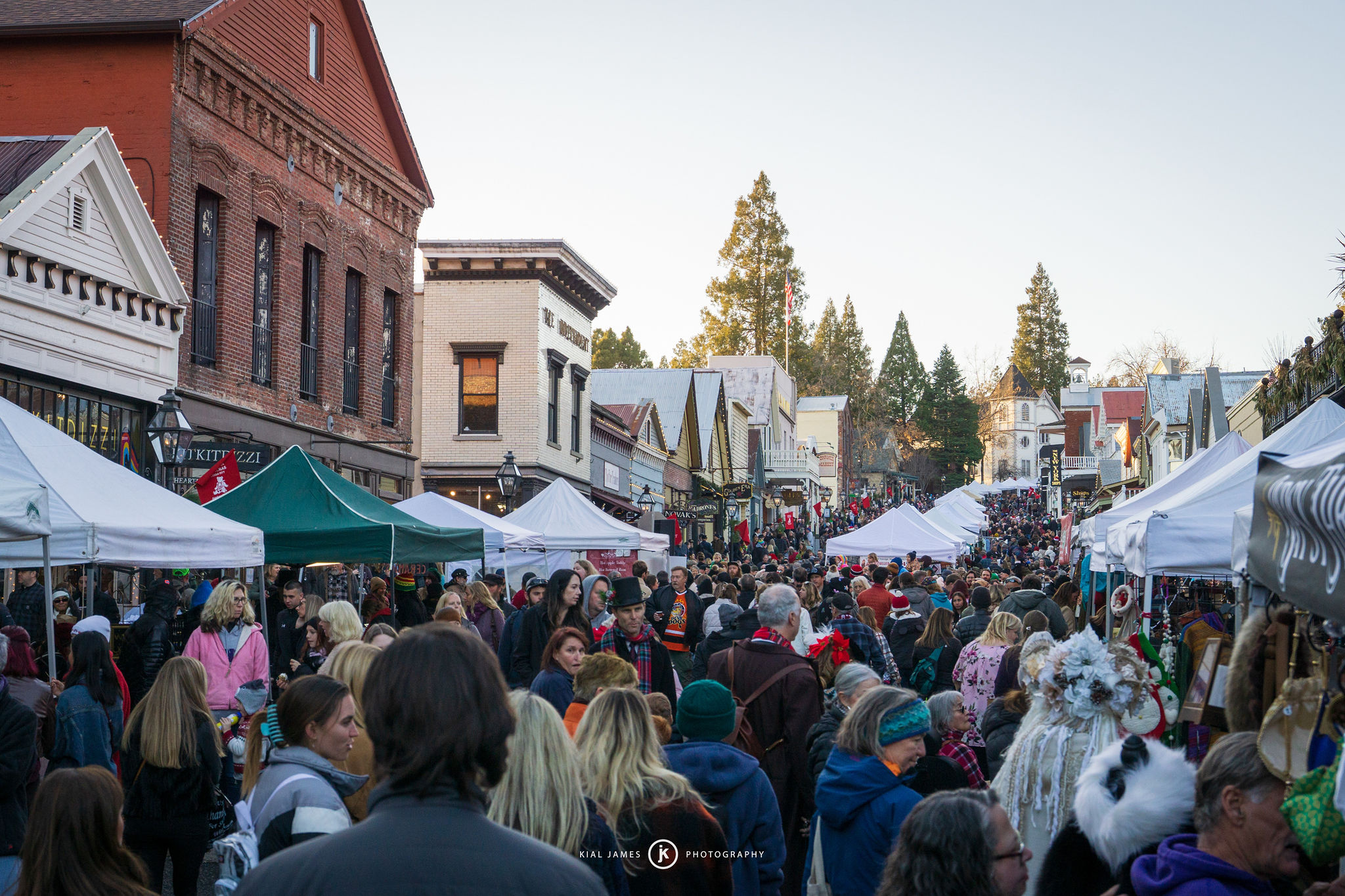 Commercial Street during Victorian Christmas