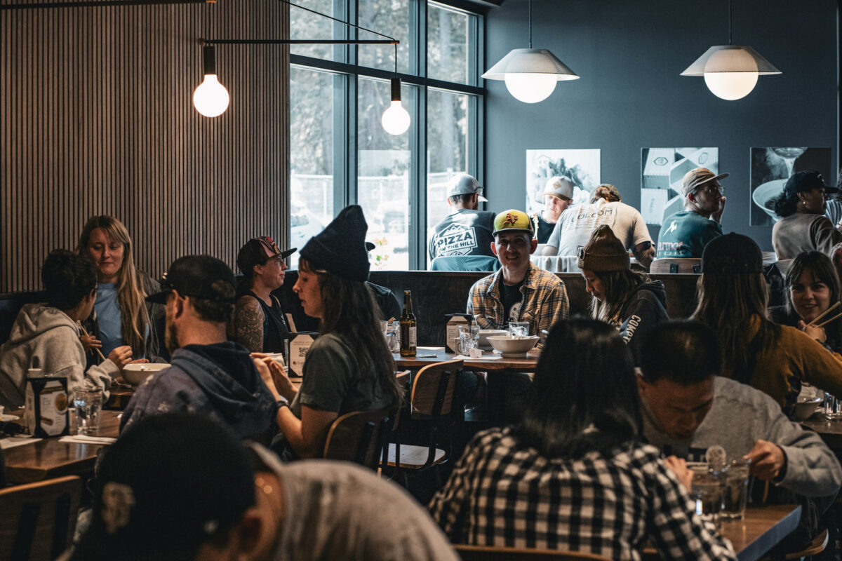 interior of Rakkan Ramen